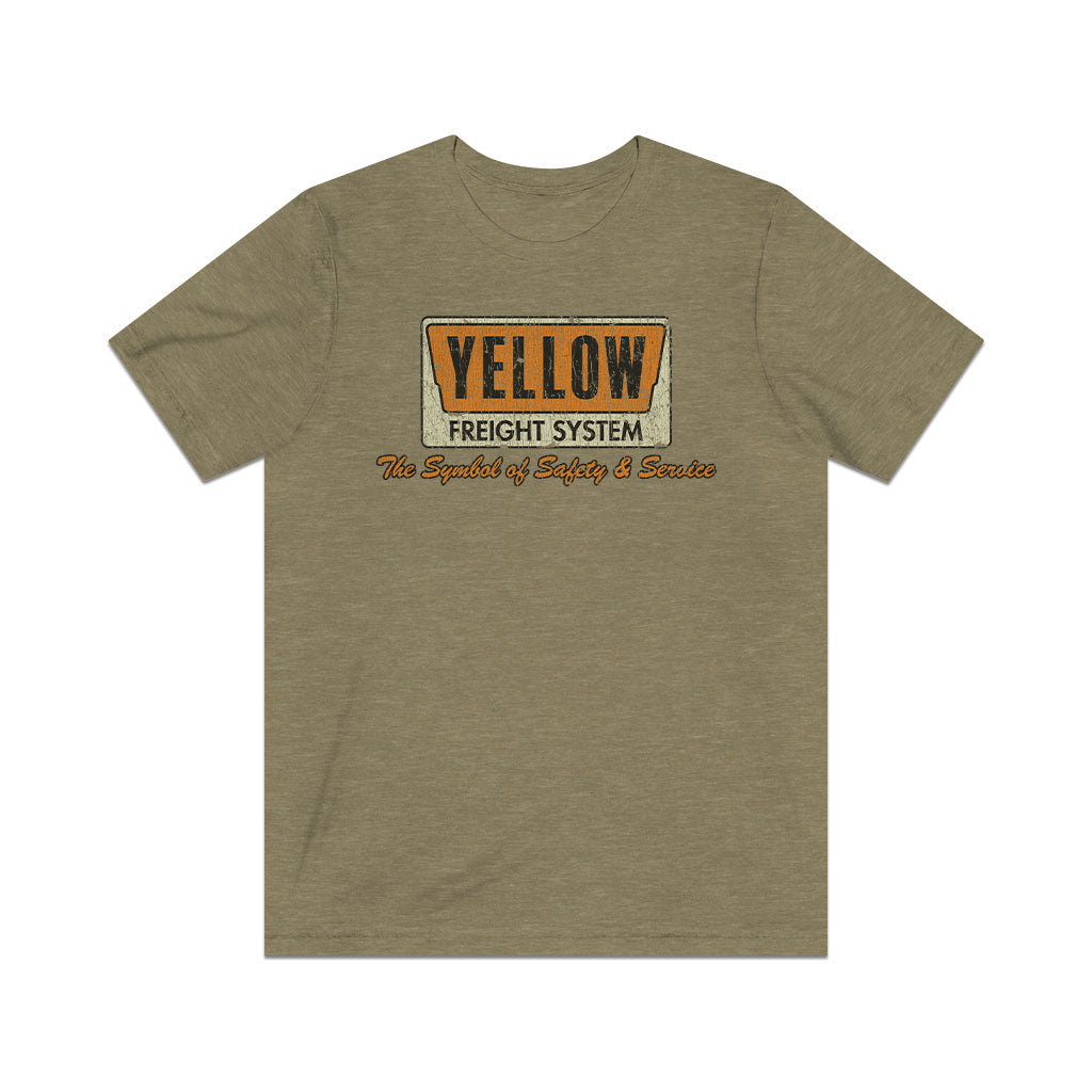 Yellow Freight Symbol of Safety 1968 F/B Vintage Men's T-Shirt