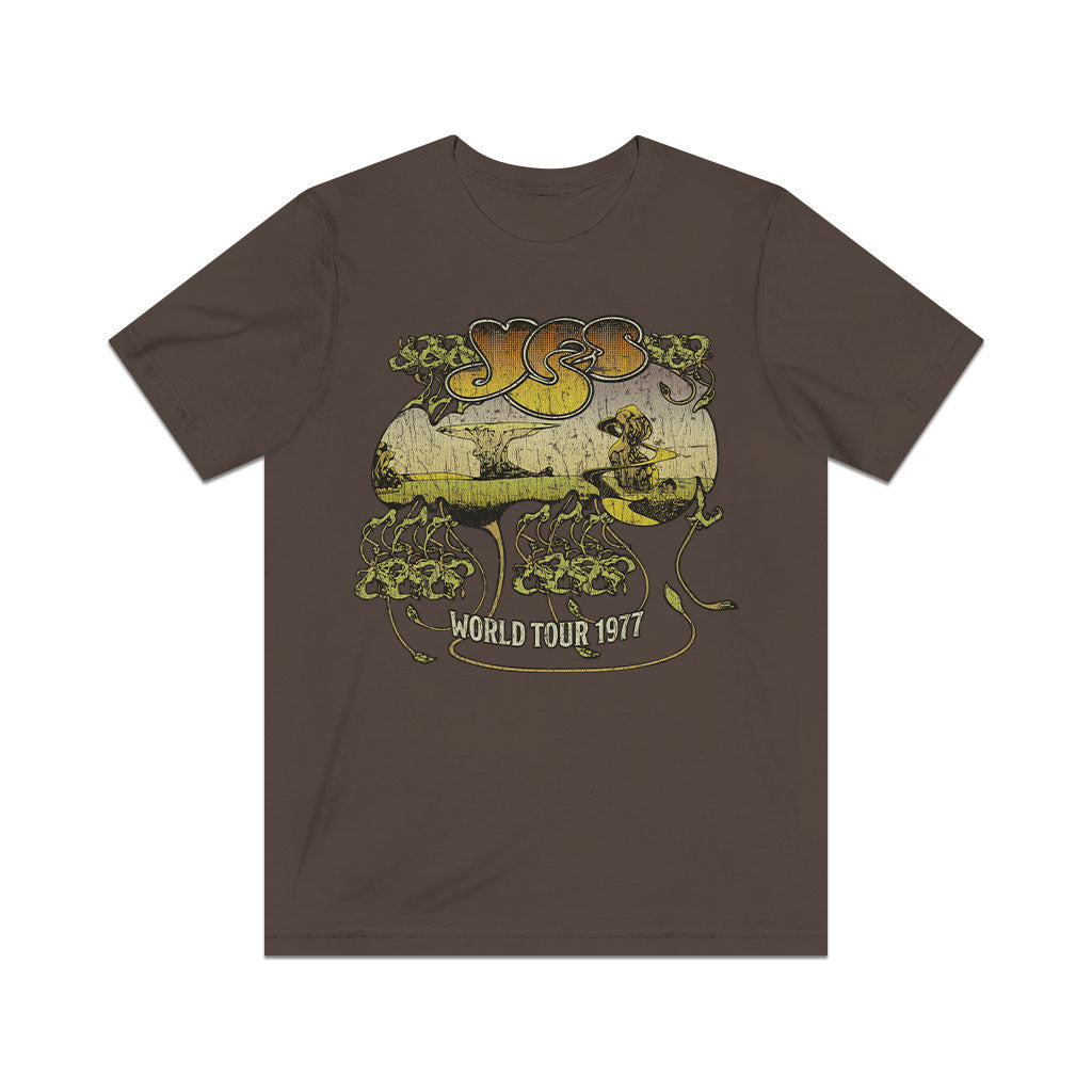 Yes World Tour 1977 Vintage Men's T-Shirt