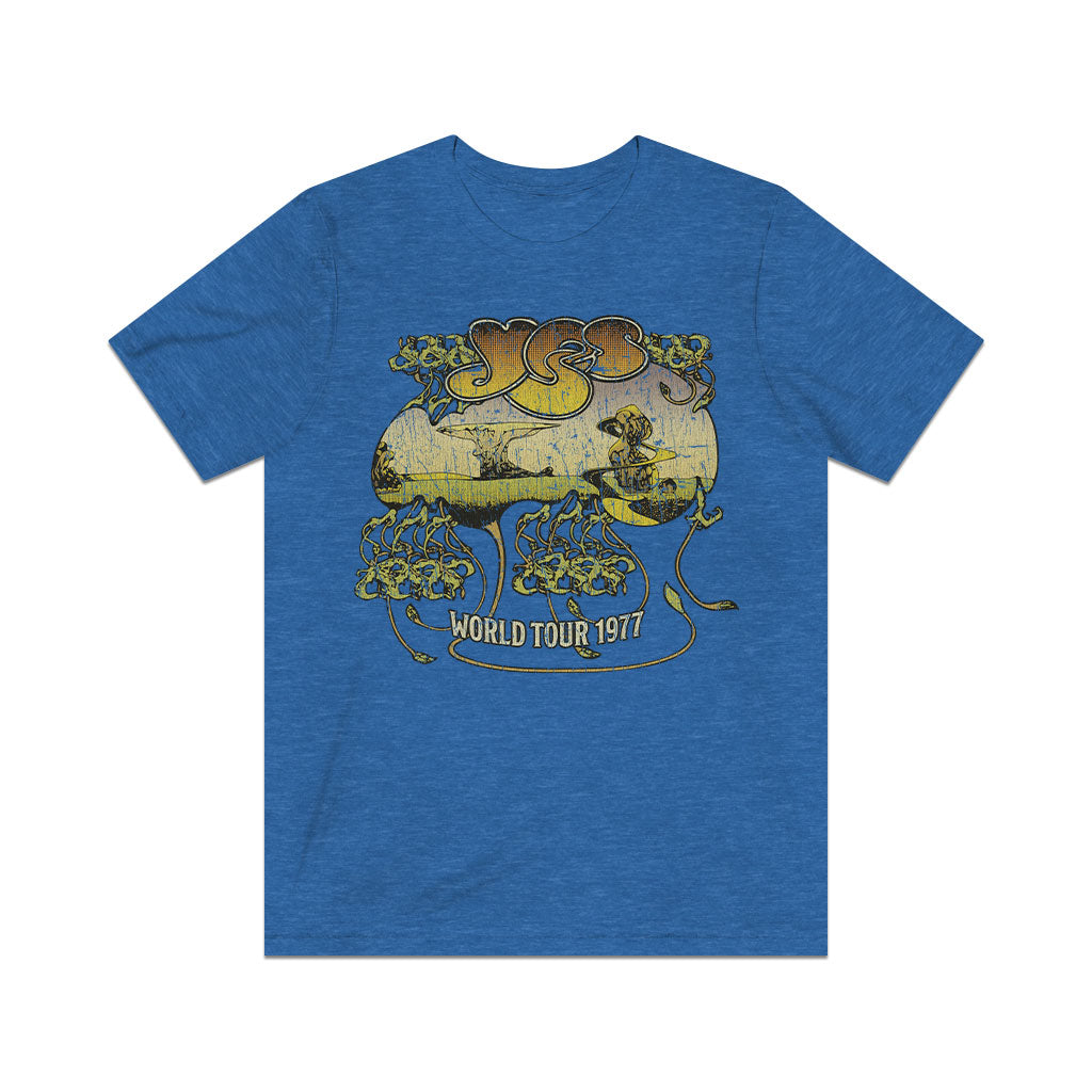 Yes World Tour 1977 Vintage Men's T-Shirt