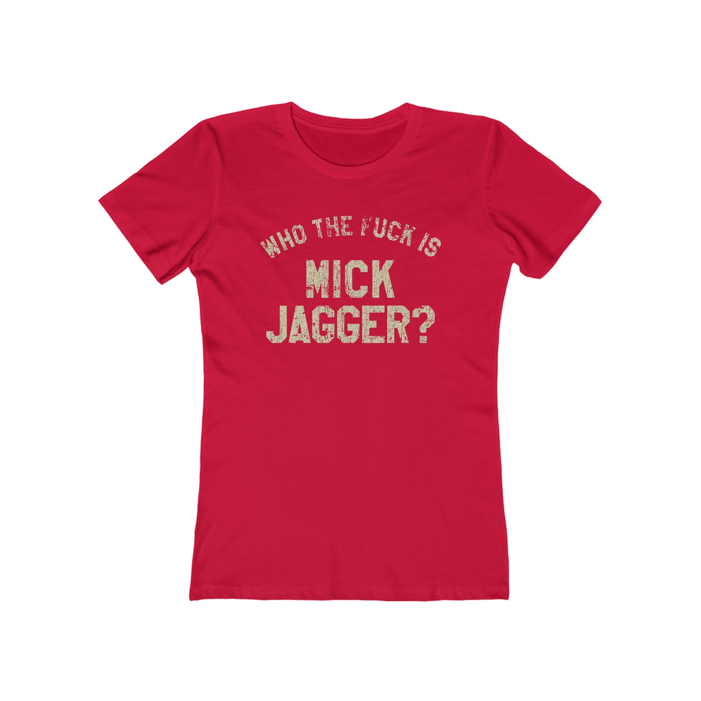 Who The  F@#!Is Mick Jagger 1975 Vintage Women's T-Shirt