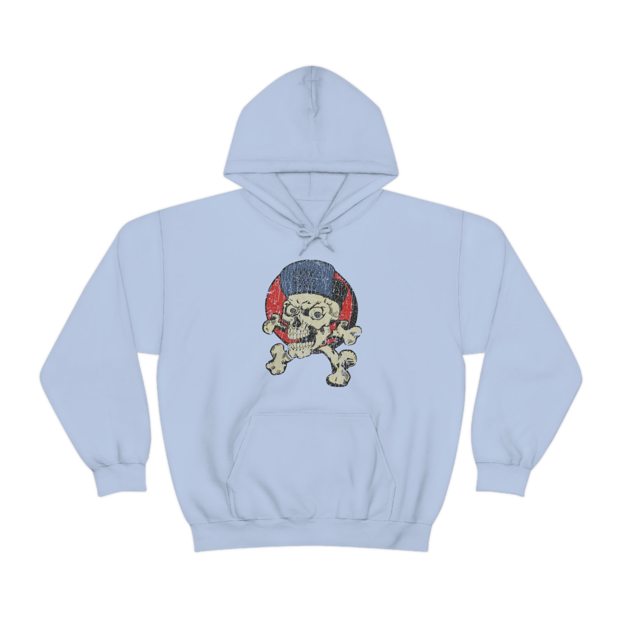 Skate Rags Skull and Crossbones 1985 Vintage Men's Hoodie