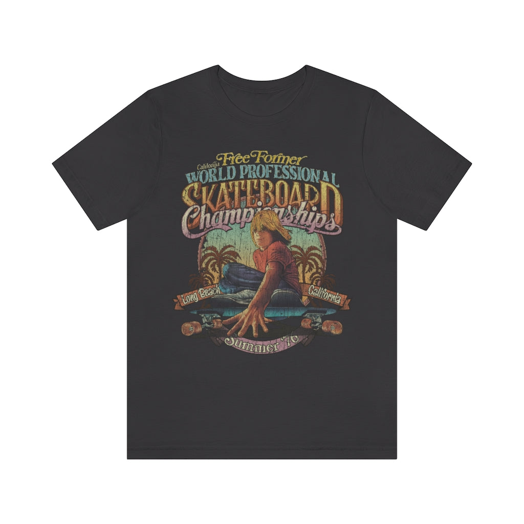 Free Former World Professional Skateboard Championships 1976 Vintage Men's T-Shirt
