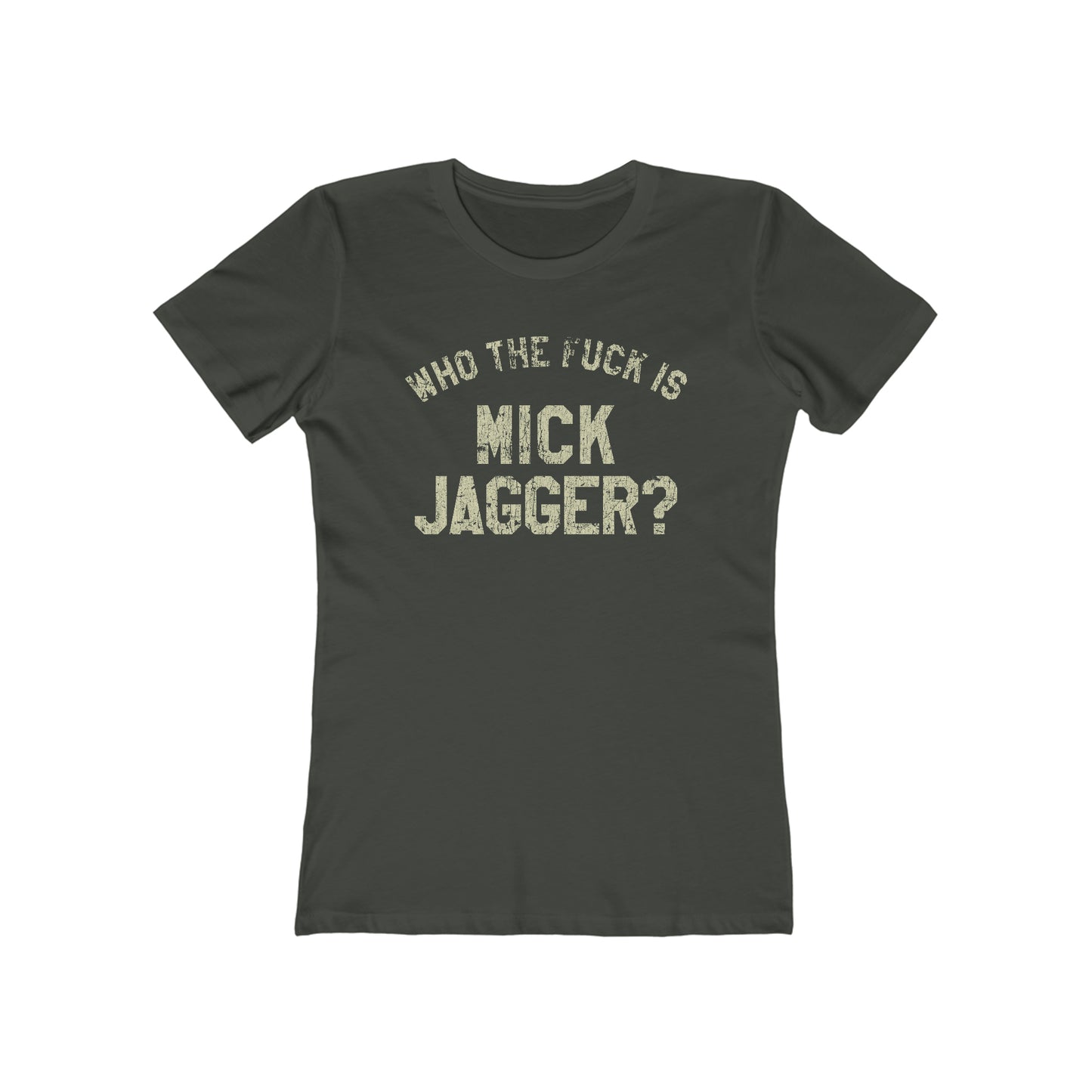 Who The  F@#!Is Mick Jagger 1975 Vintage Women's T-Shirt