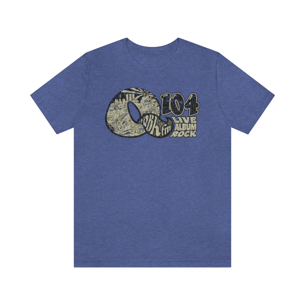 Q104 FM Live Album Rock 1972 Vintage Men's T-Shirt