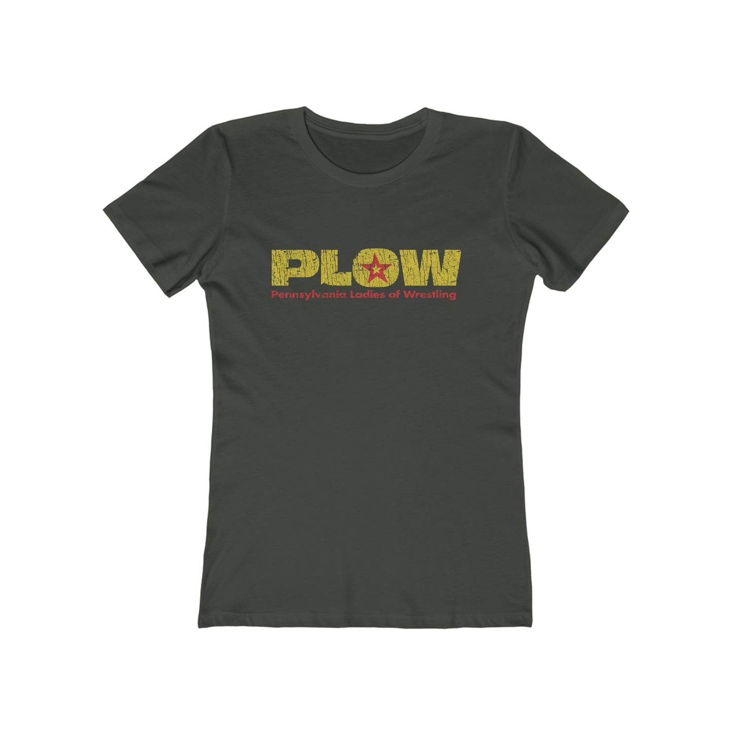 PLOW: Pennsylvania Ladies of Wrestling 1986 Vintage Women's T-Shirt