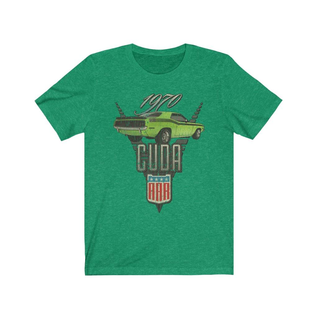 Cuda AAR 1970 Lime Light Green Vintage T-Shirt