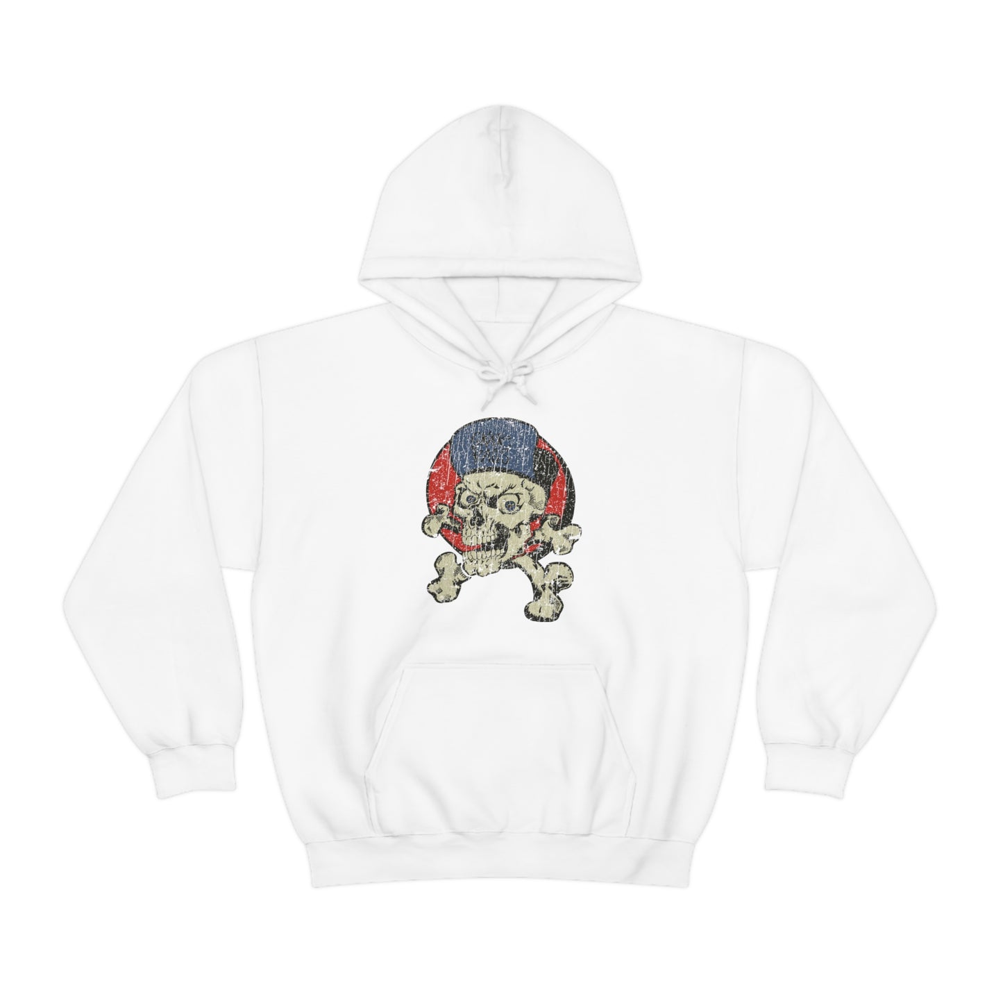 Skate Rags Skull and Crossbones 1985 Vintage Men's Hoodie