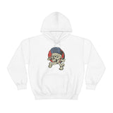 Skate Rags Skull and Crossbones 1985 Vintage Men's Hoodie