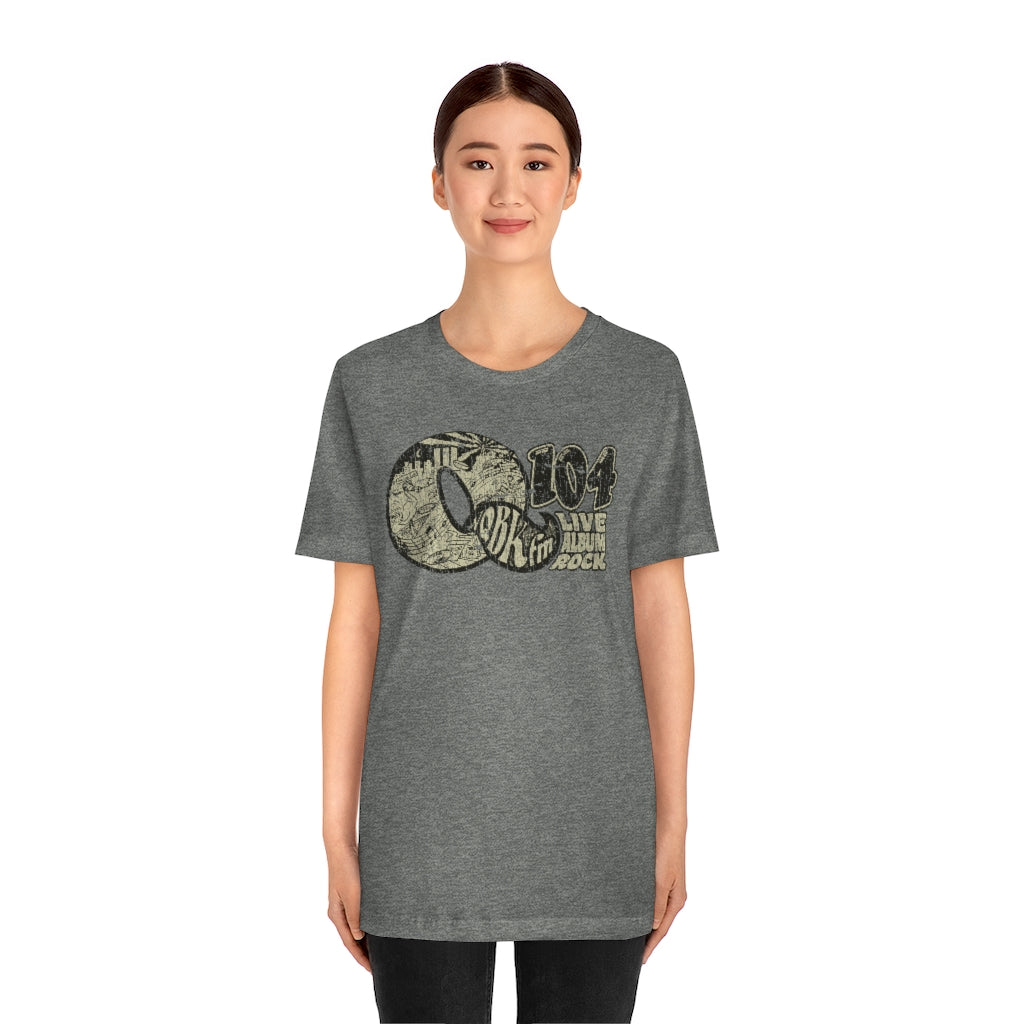 Q104 FM Live Album Rock 1972 Vintage Men's T-Shirt