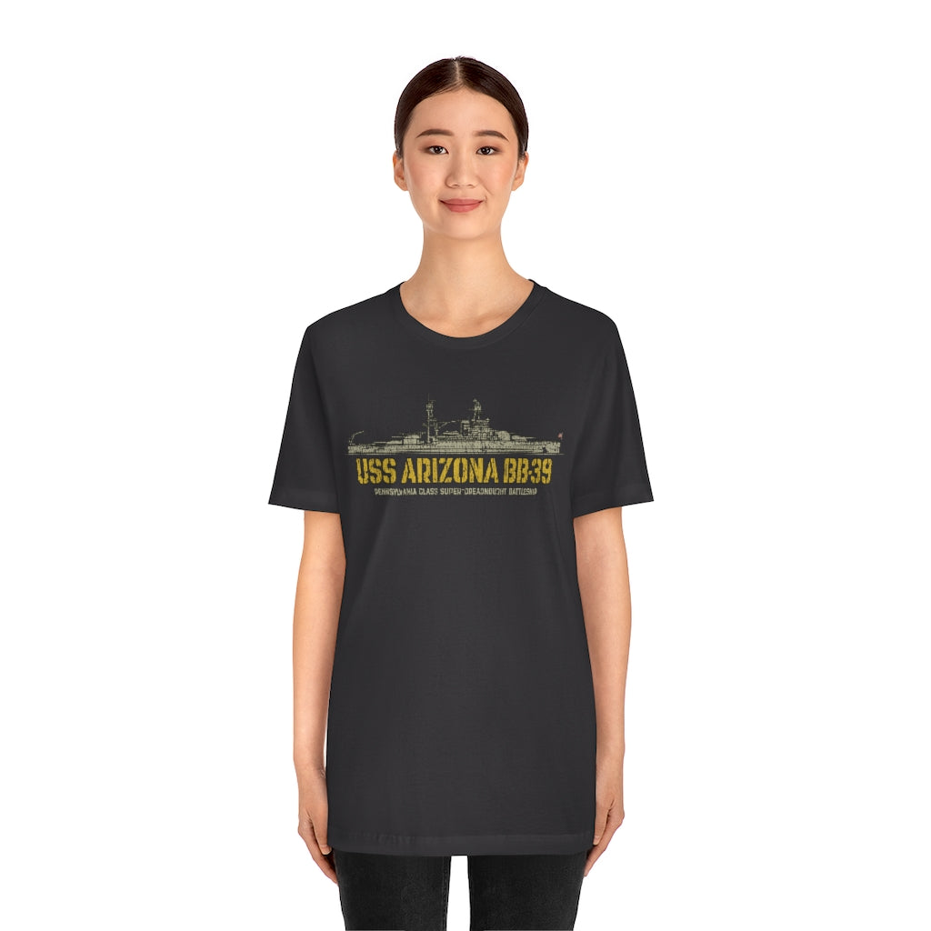 USS Arizona BB-39 1916 Vintage Men's T-Shirt
