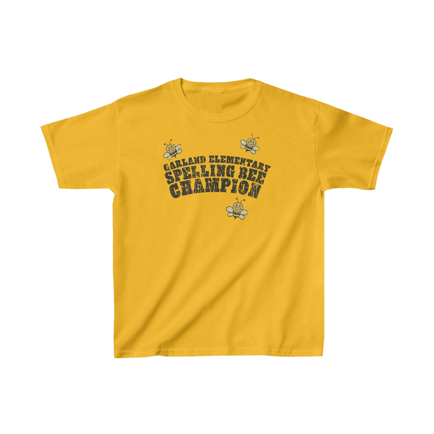 Garland Elementary Spelling Bee Champion 1973 Vintage Kid's T-Shirt
