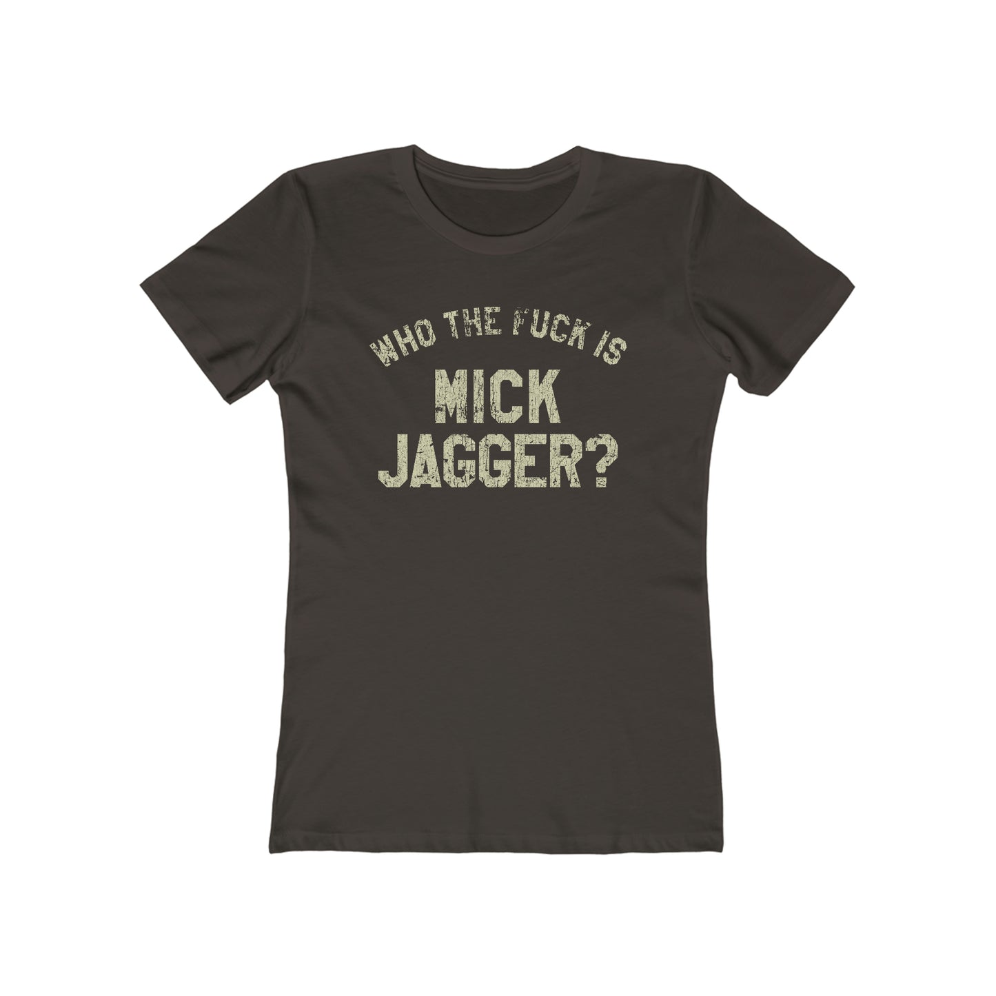 Who The  F@#!Is Mick Jagger 1975 Vintage Women's T-Shirt