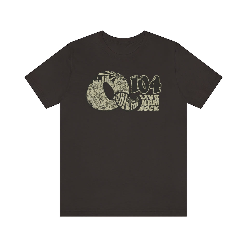 Q104 FM Live Album Rock 1972 Vintage Men's T-Shirt