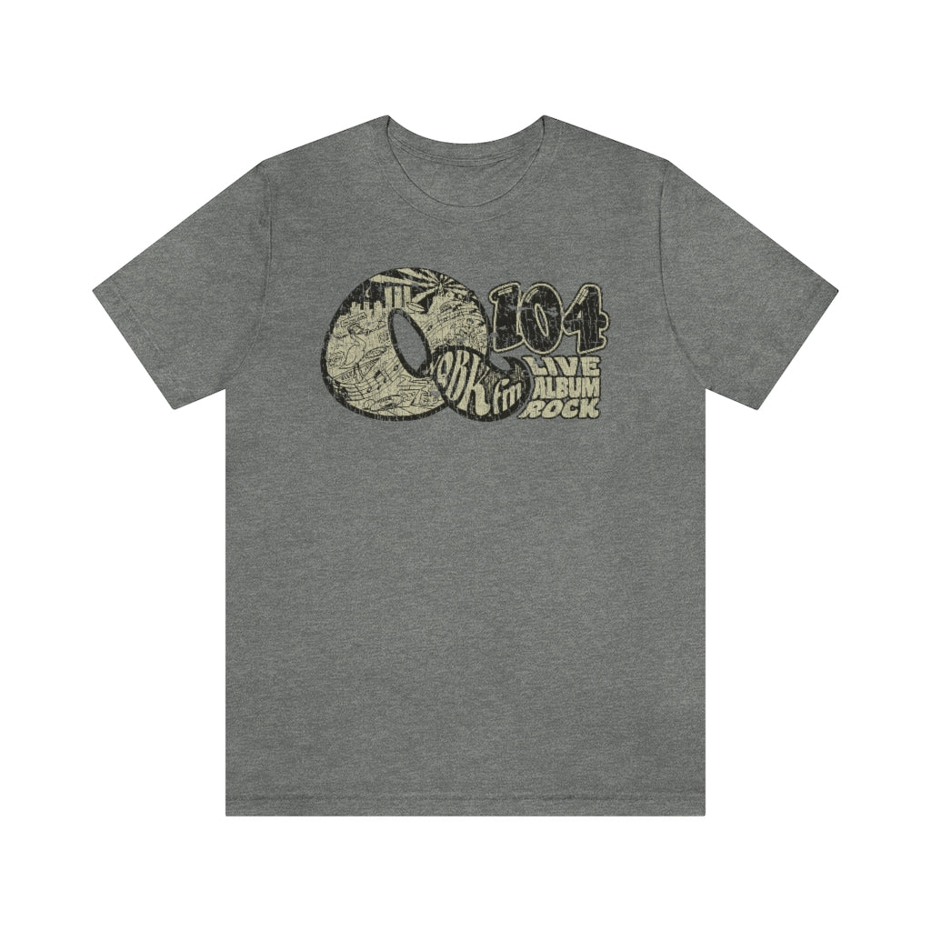 Q104 FM Live Album Rock 1972 Vintage Men's T-Shirt