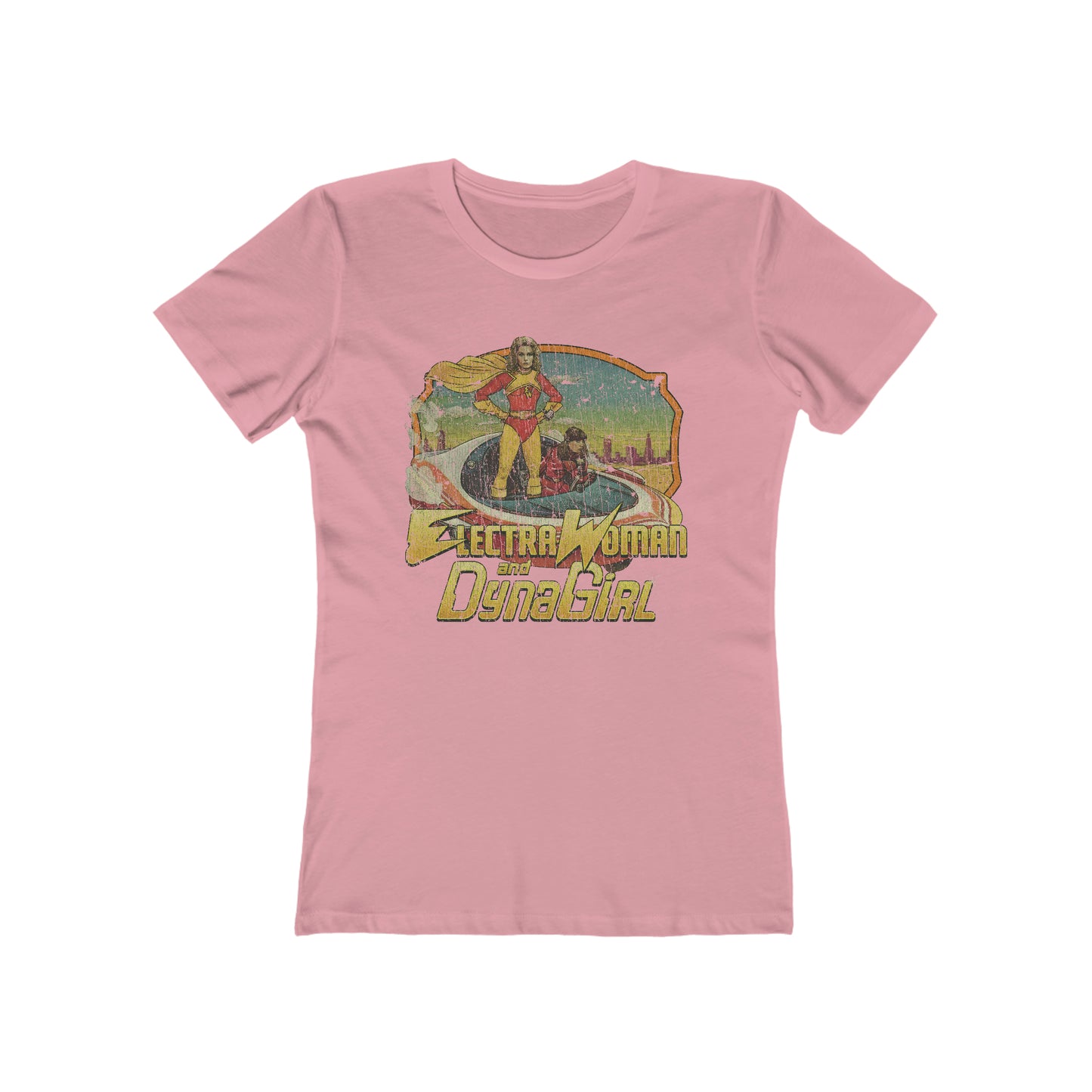 Electra Woman and Dyna Girl 1976 Vintage Women's T-Shirt