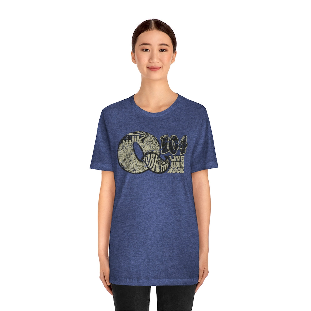 Q104 FM Live Album Rock 1972 Vintage Men's T-Shirt
