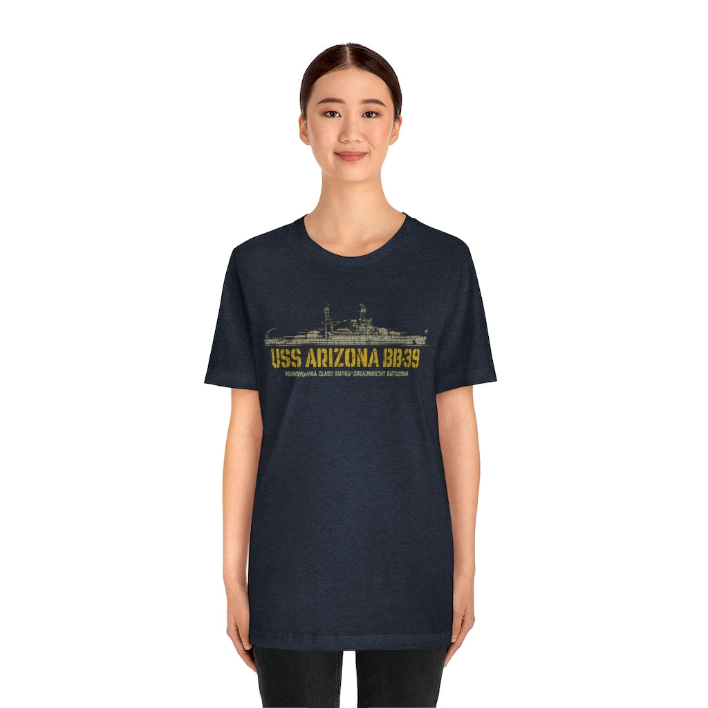 USS Arizona BB-39 1916 Vintage Men's T-Shirt