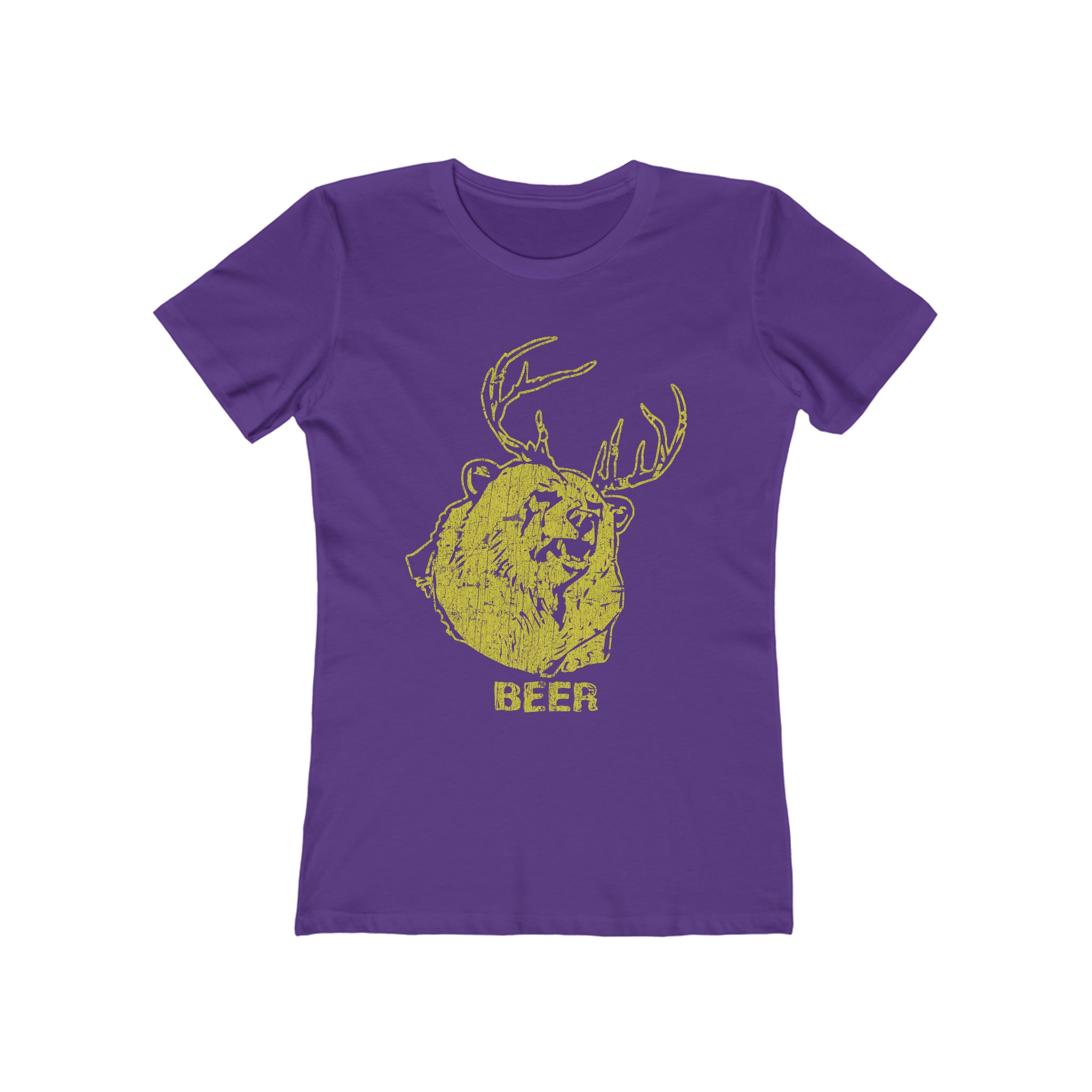 Bear + Deer = Beer 2010 Vintage Women's T-Shirt