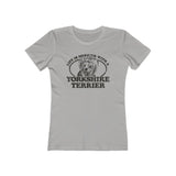 Life is Merrier With a Yorkshire Terrier 1982 Vintage Women's T-Shirt