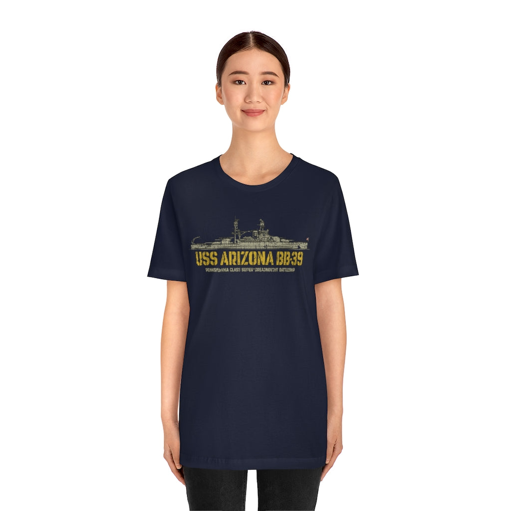 USS Arizona BB-39 1916 Vintage Men's T-Shirt