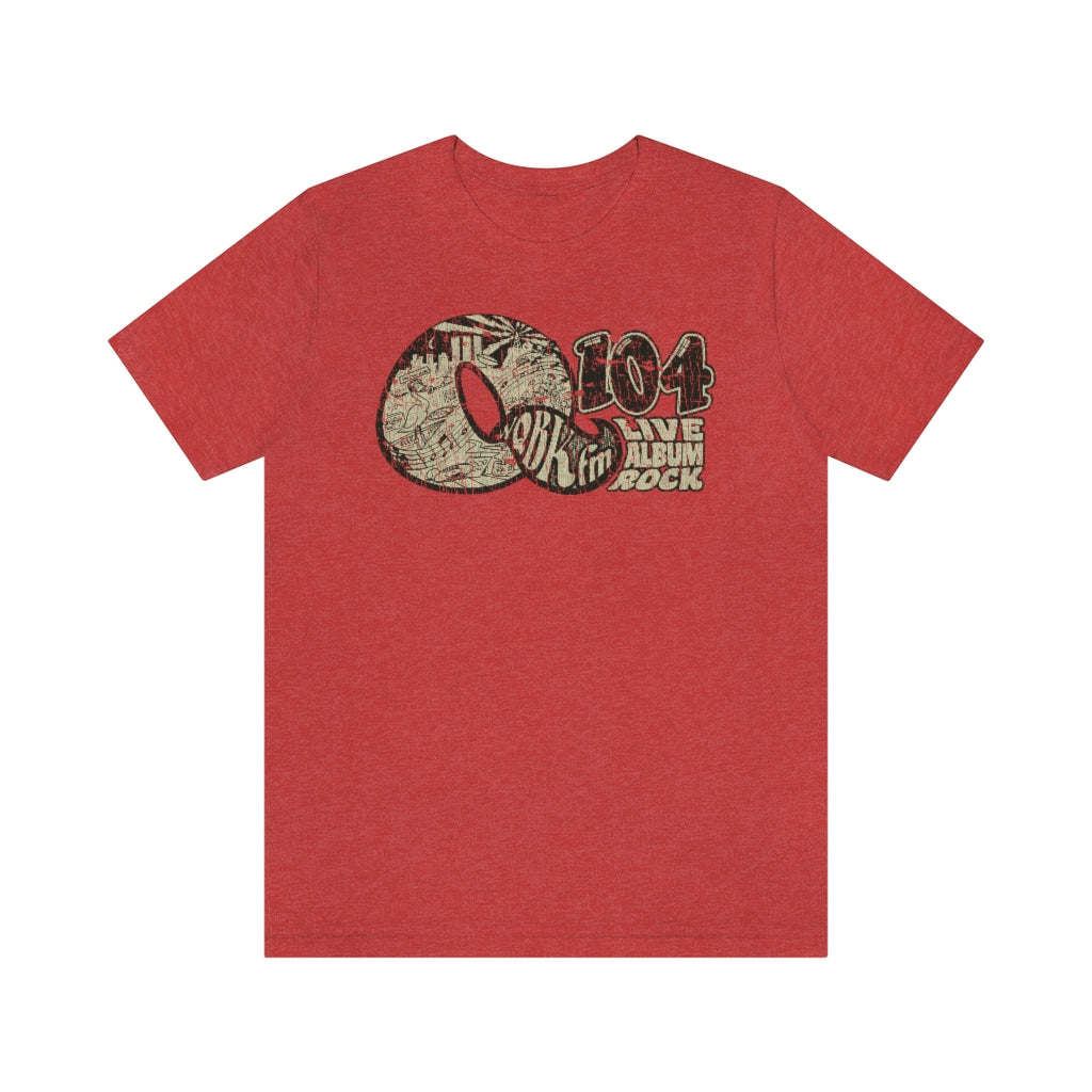 Q104 FM Live Album Rock 1972 Vintage Men's T-Shirt