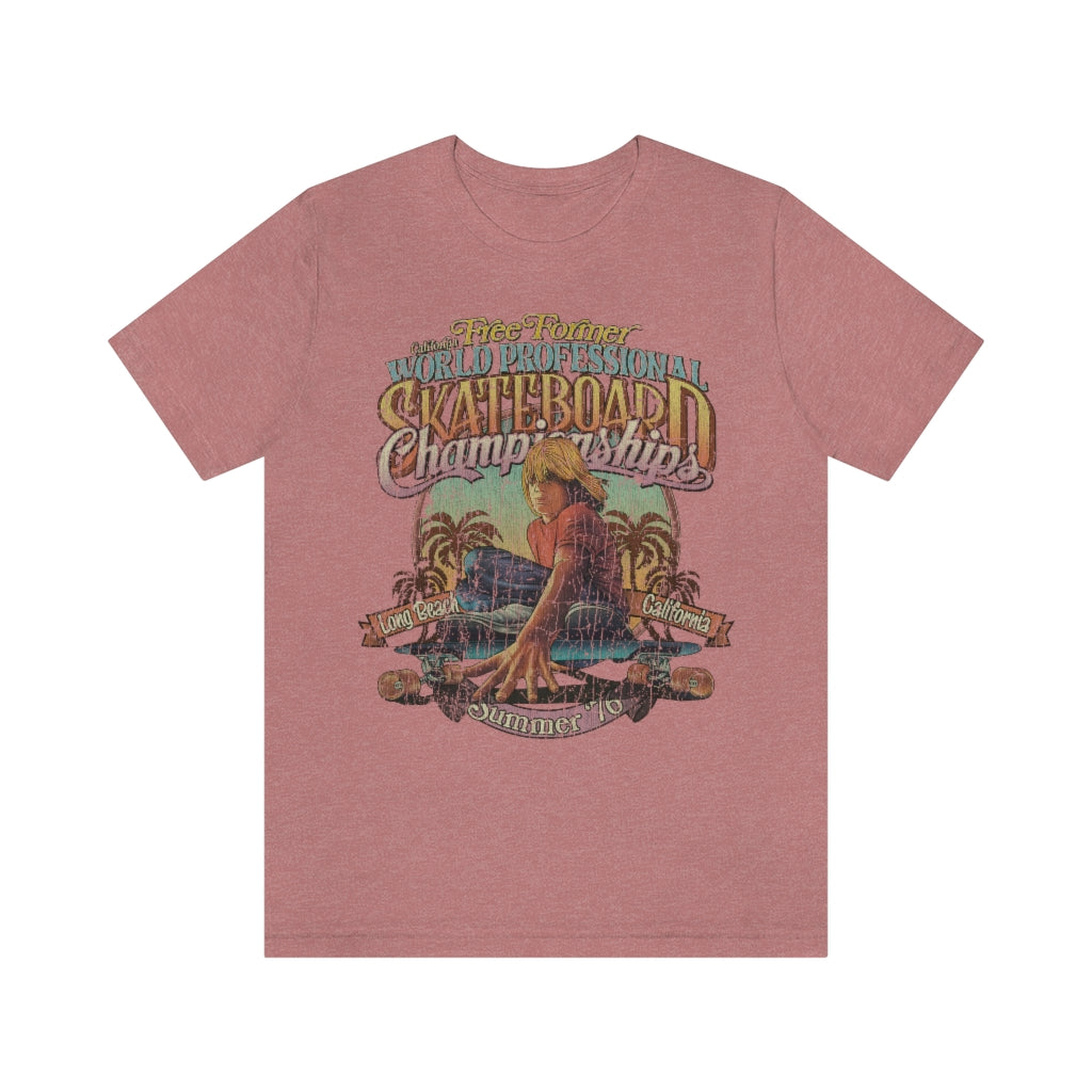 Free Former World Professional Skateboard Championships 1976 Vintage Men's T-Shirt