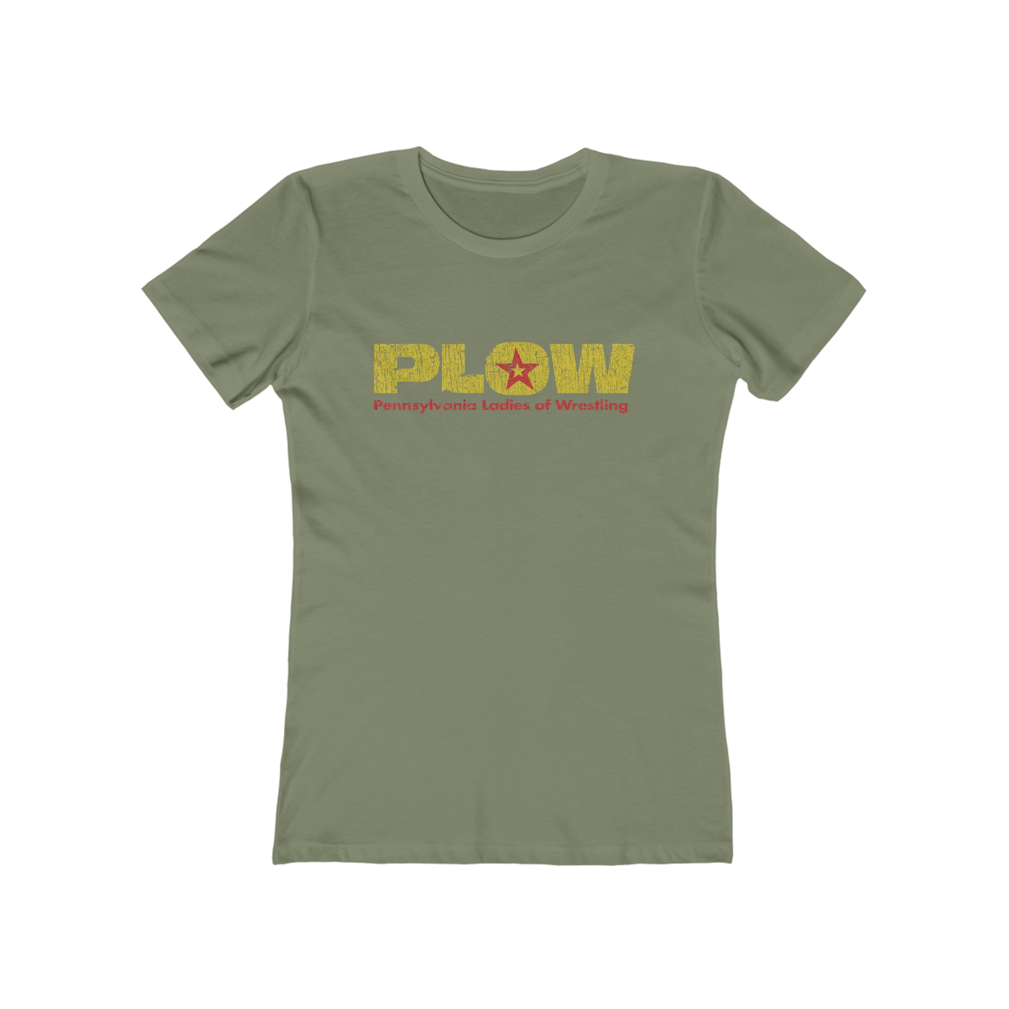 PLOW: Pennsylvania Ladies of Wrestling 1986 Vintage Women's T-Shirt