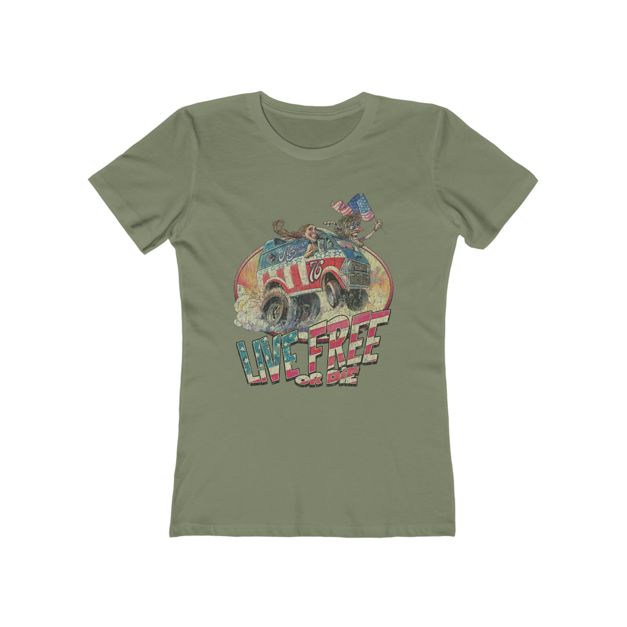 Live Free or Die 1976 Vintage Women's T-Shirt