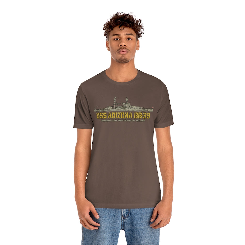 USS Arizona BB-39 1916 Vintage Men's T-Shirt