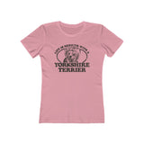 Life is Merrier With a Yorkshire Terrier 1982 Vintage Women's T-Shirt
