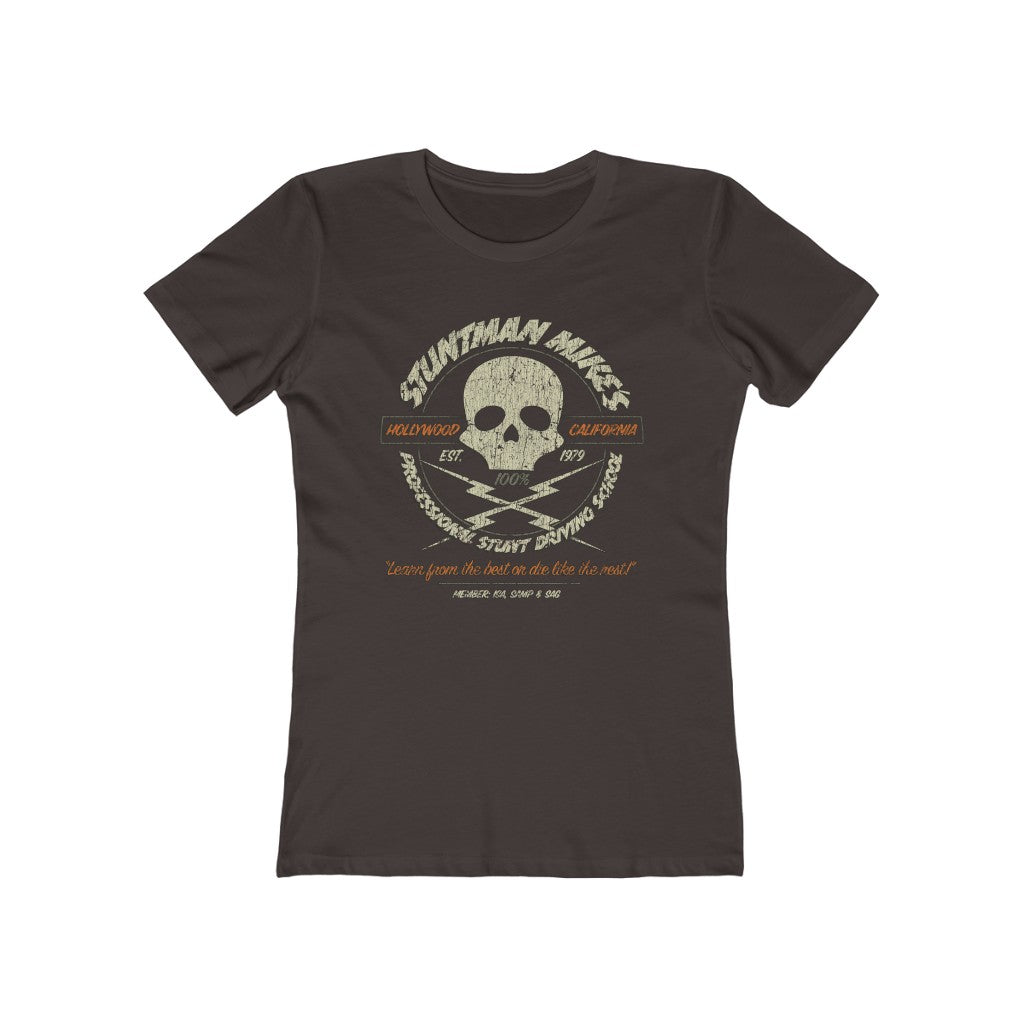 Stuntman Mike's Professional Stunt Driving School 1979 Vintage Women's T-Shirt