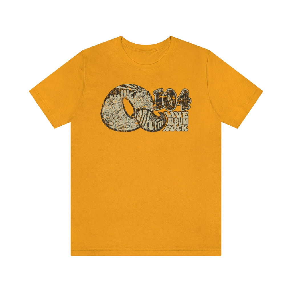 Q104 FM Live Album Rock 1972 Vintage Men's T-Shirt