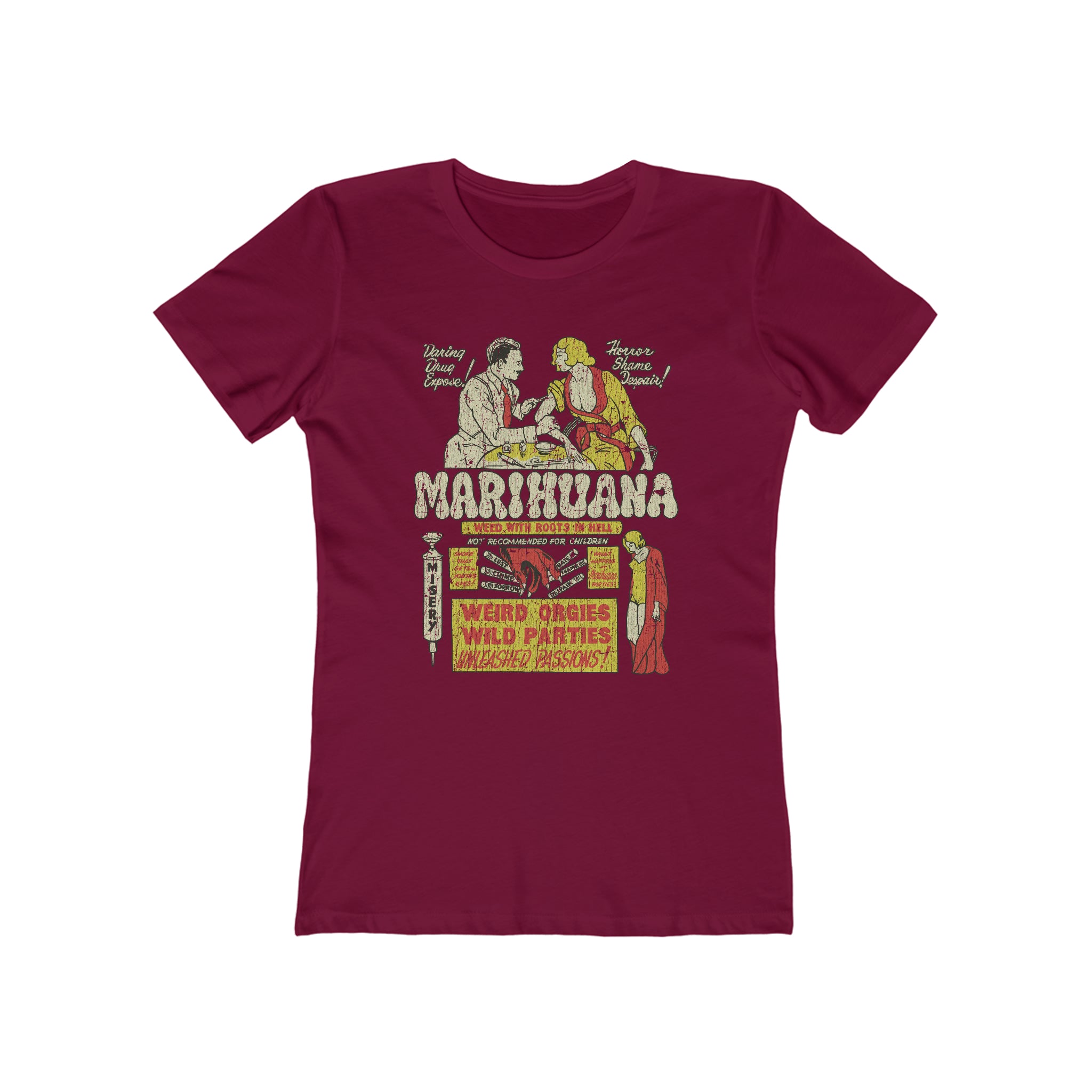 Marihuana - Weed With Roots In Hell was a 1936 Vintage Women's T-Shirt