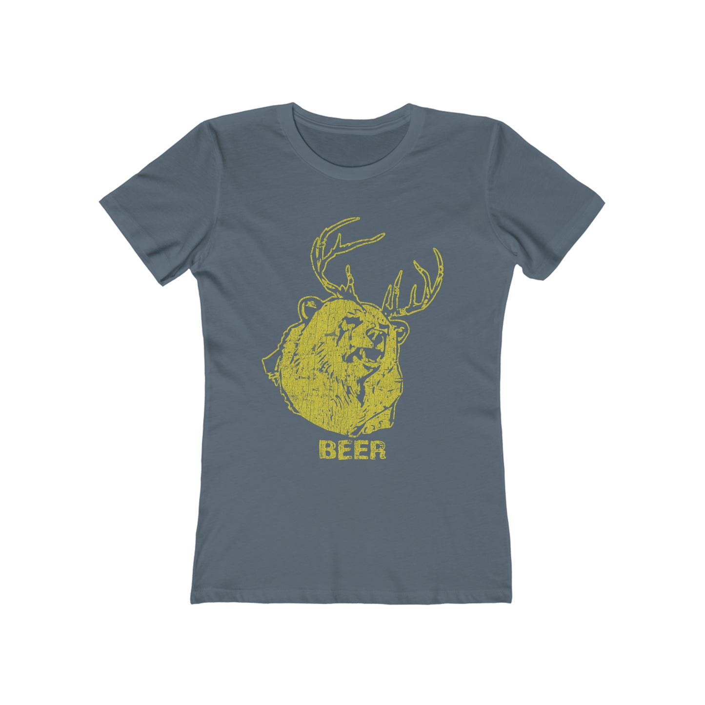 Bear + Deer = Beer 2010 Vintage Women's T-Shirt