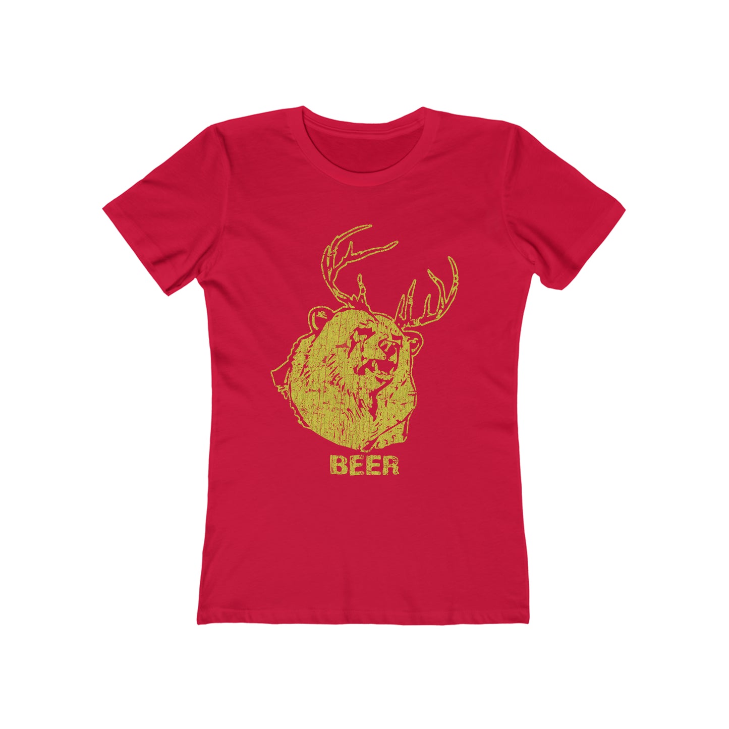 Bear + Deer = Beer 2010 Vintage Women's T-Shirt