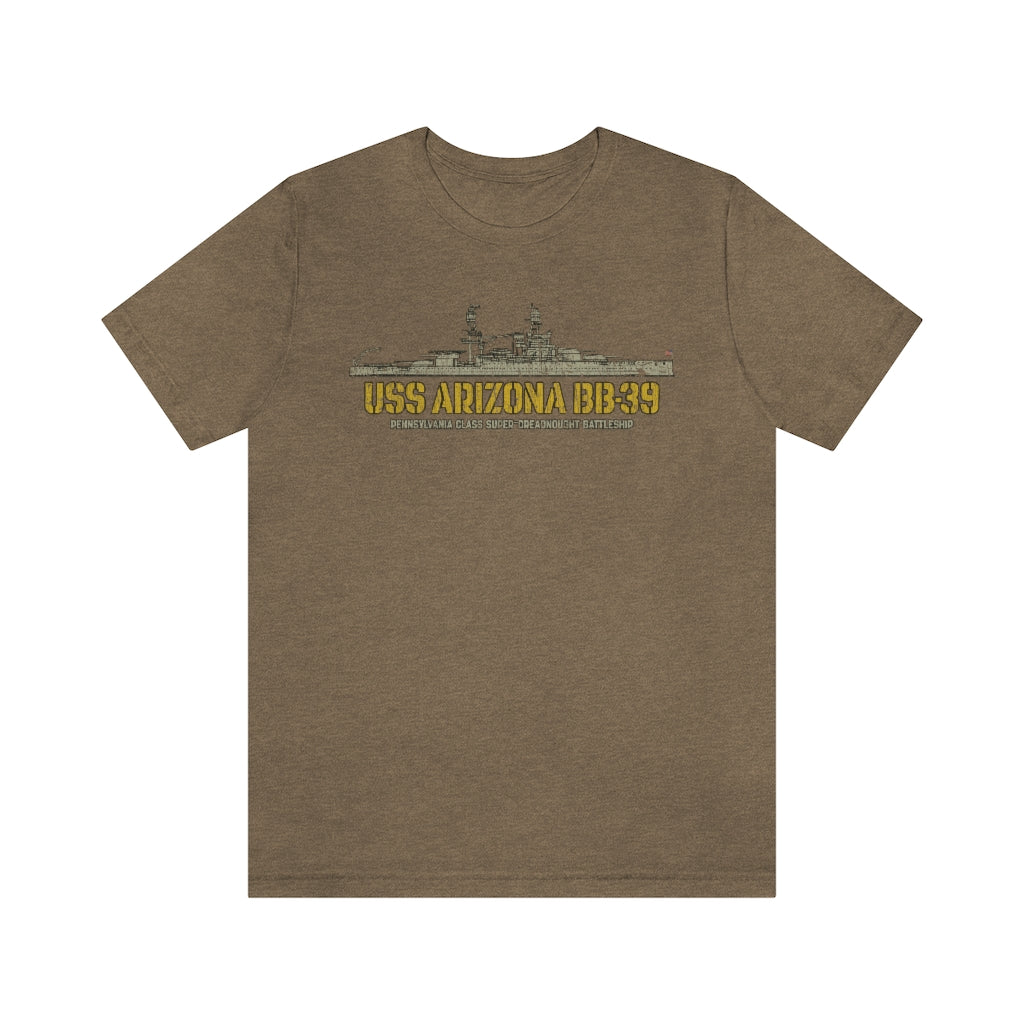 USS Arizona BB-39 1916 Vintage Men's T-Shirt