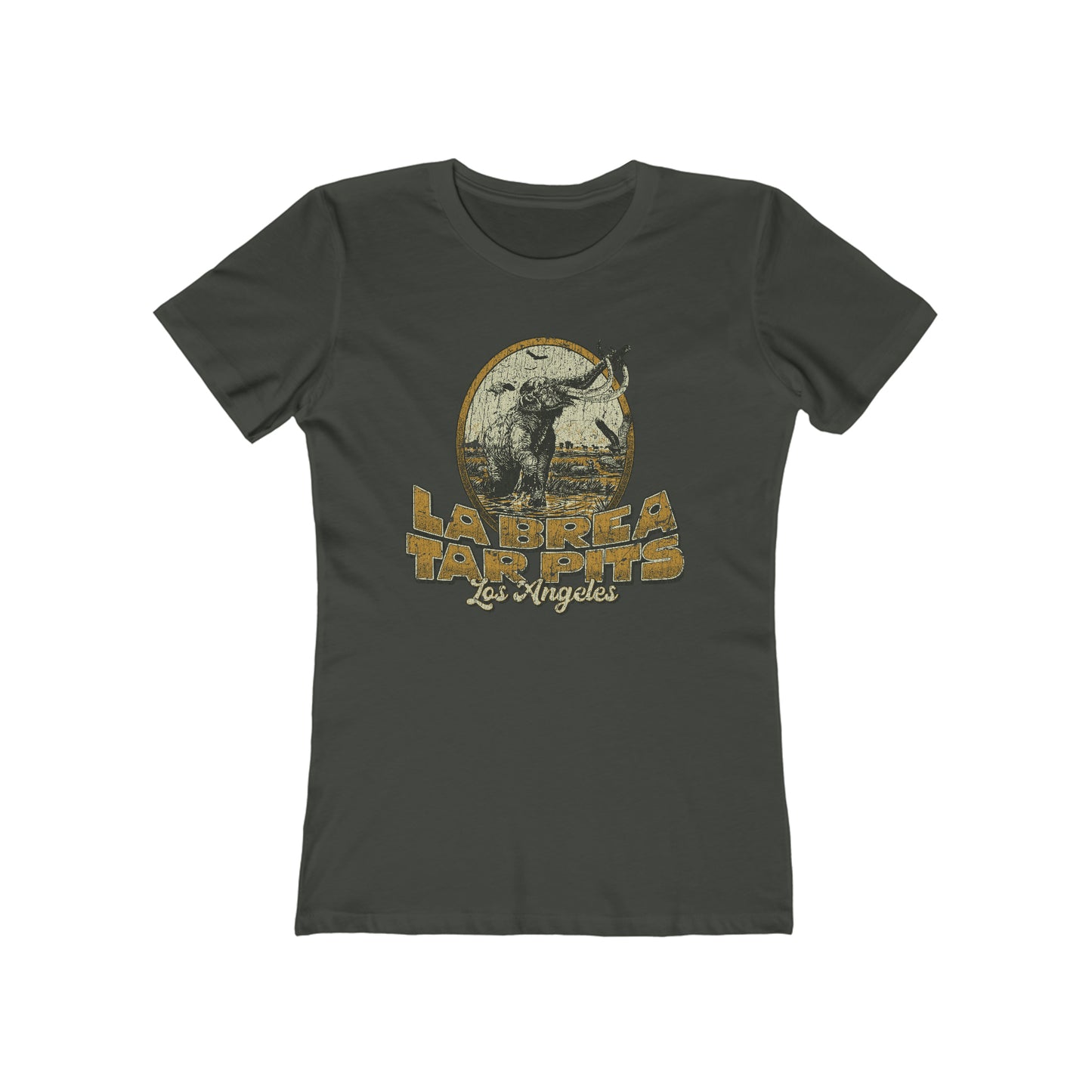 La Brea Tar Pits 1977 Vintage Women's T-Shirt