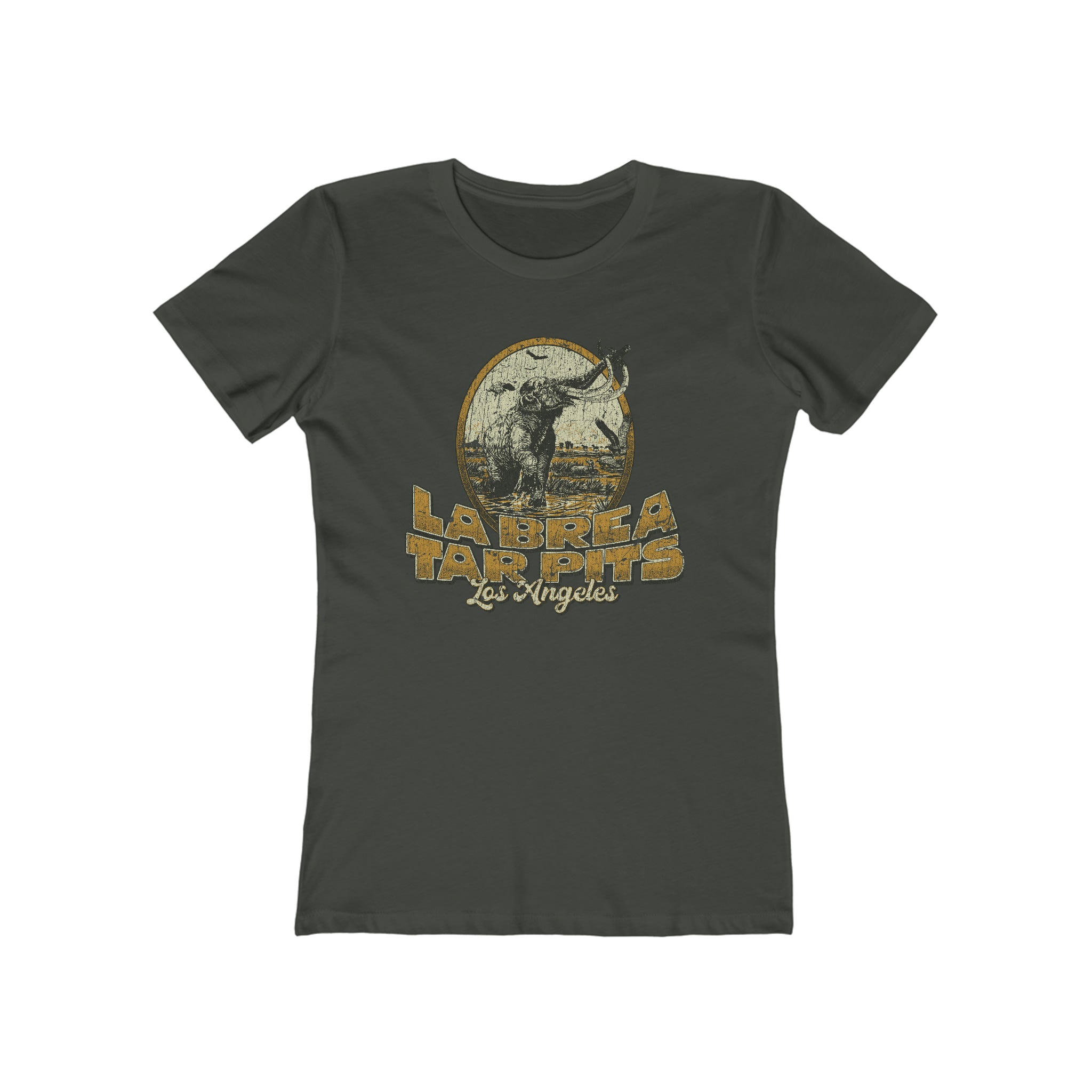 La Brea Tar Pits 1977 Vintage Women's T-Shirt