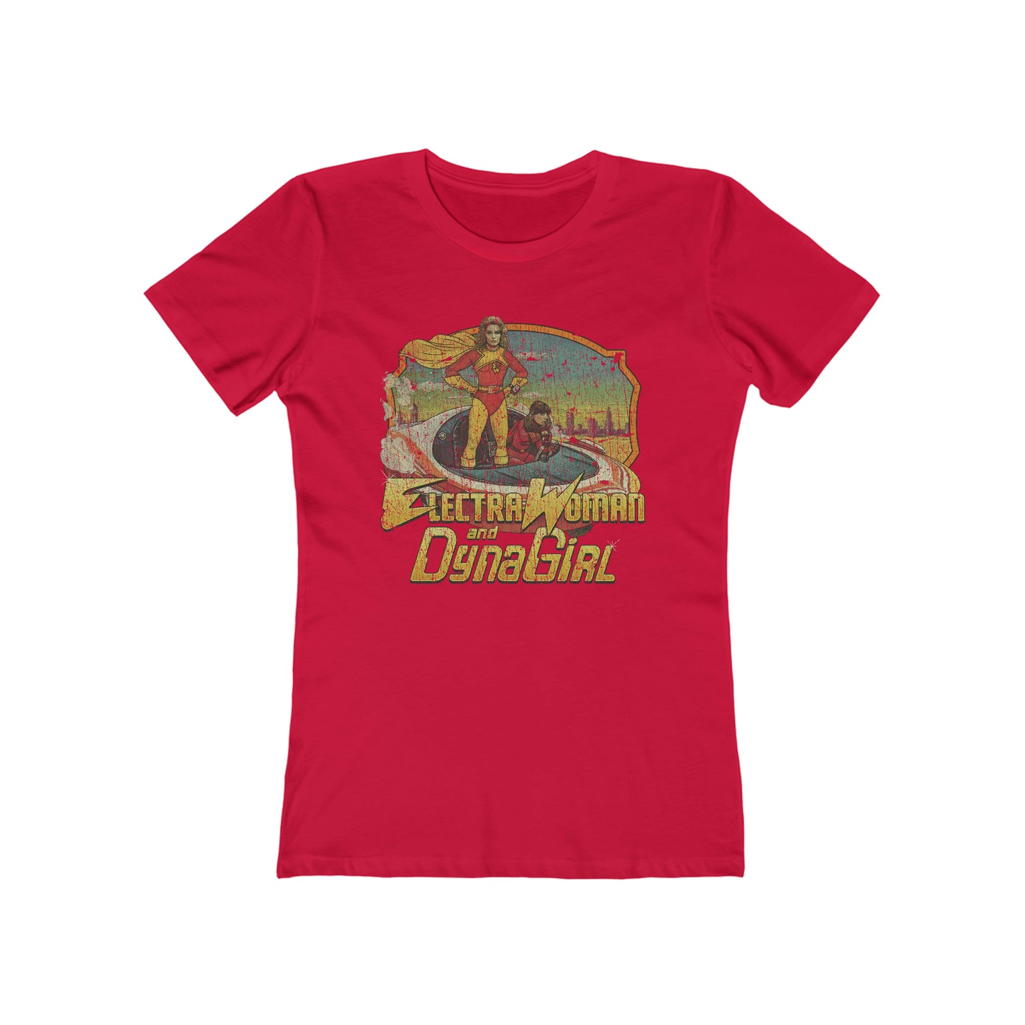 Electra Woman and Dyna Girl 1976 Vintage Women's T-Shirt