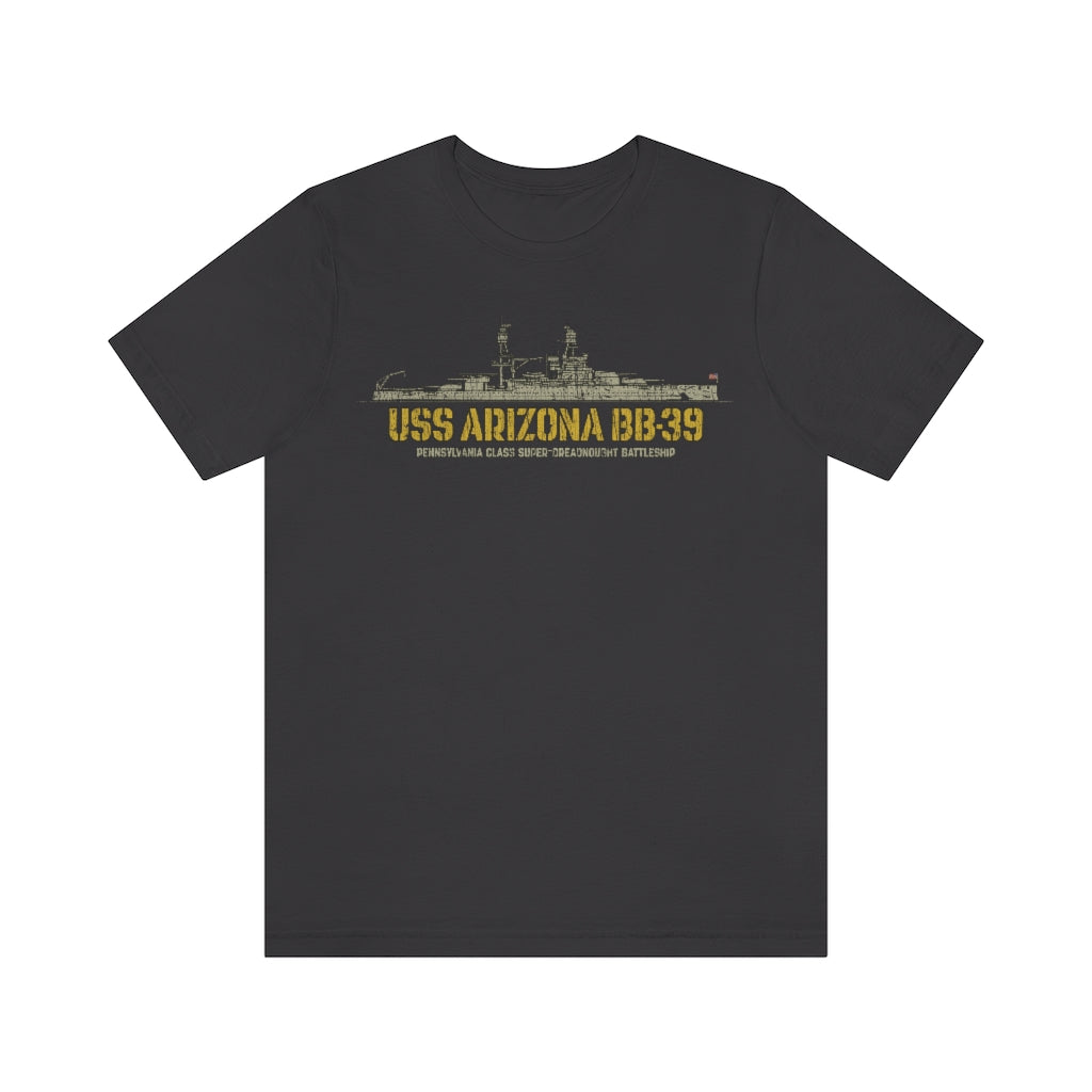 USS Arizona BB-39 1916 Vintage Men's T-Shirt