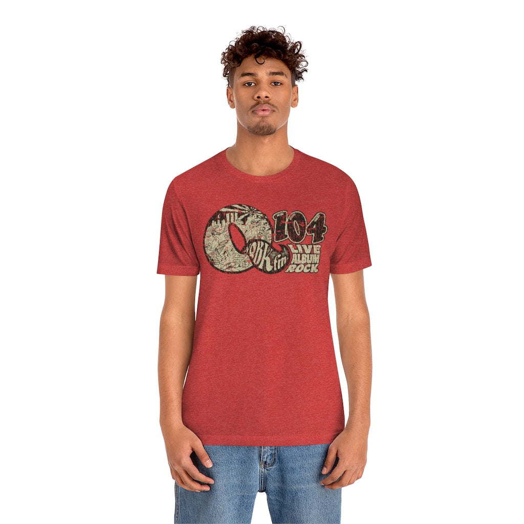 Q104 FM Live Album Rock 1972 Vintage Men's T-Shirt