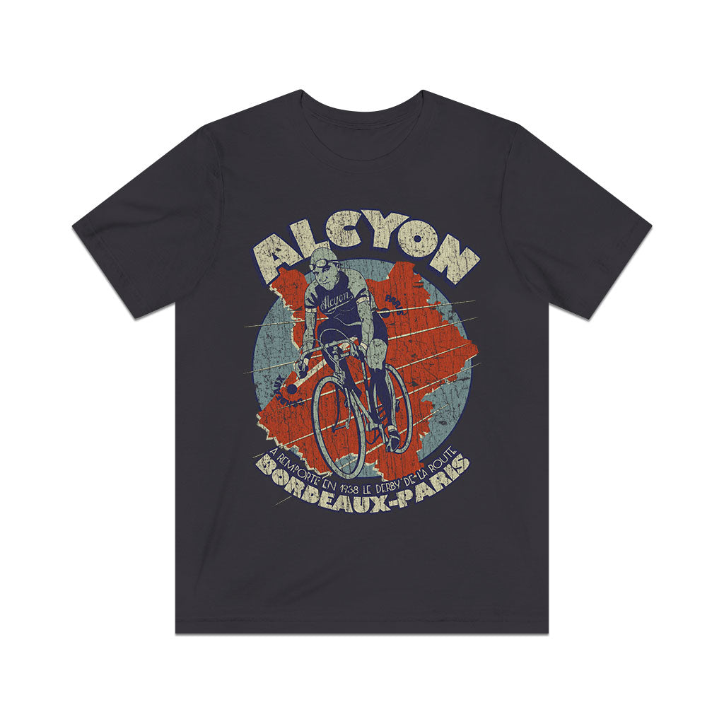 Alcyon Bordeaux-Paris Cycle Race 1938 Vintage Men's T-Shirt