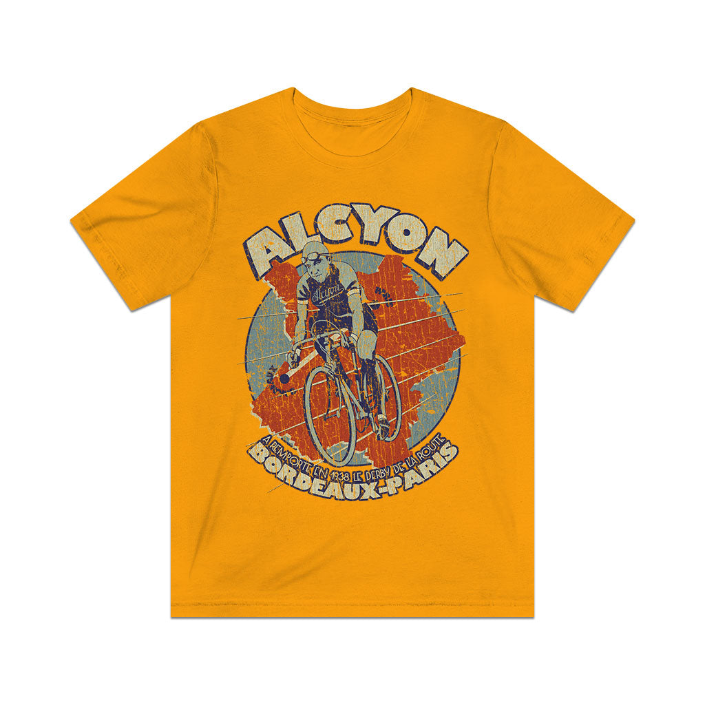 Alcyon Bordeaux-Paris Cycle Race 1938 Vintage Men's T-Shirt
