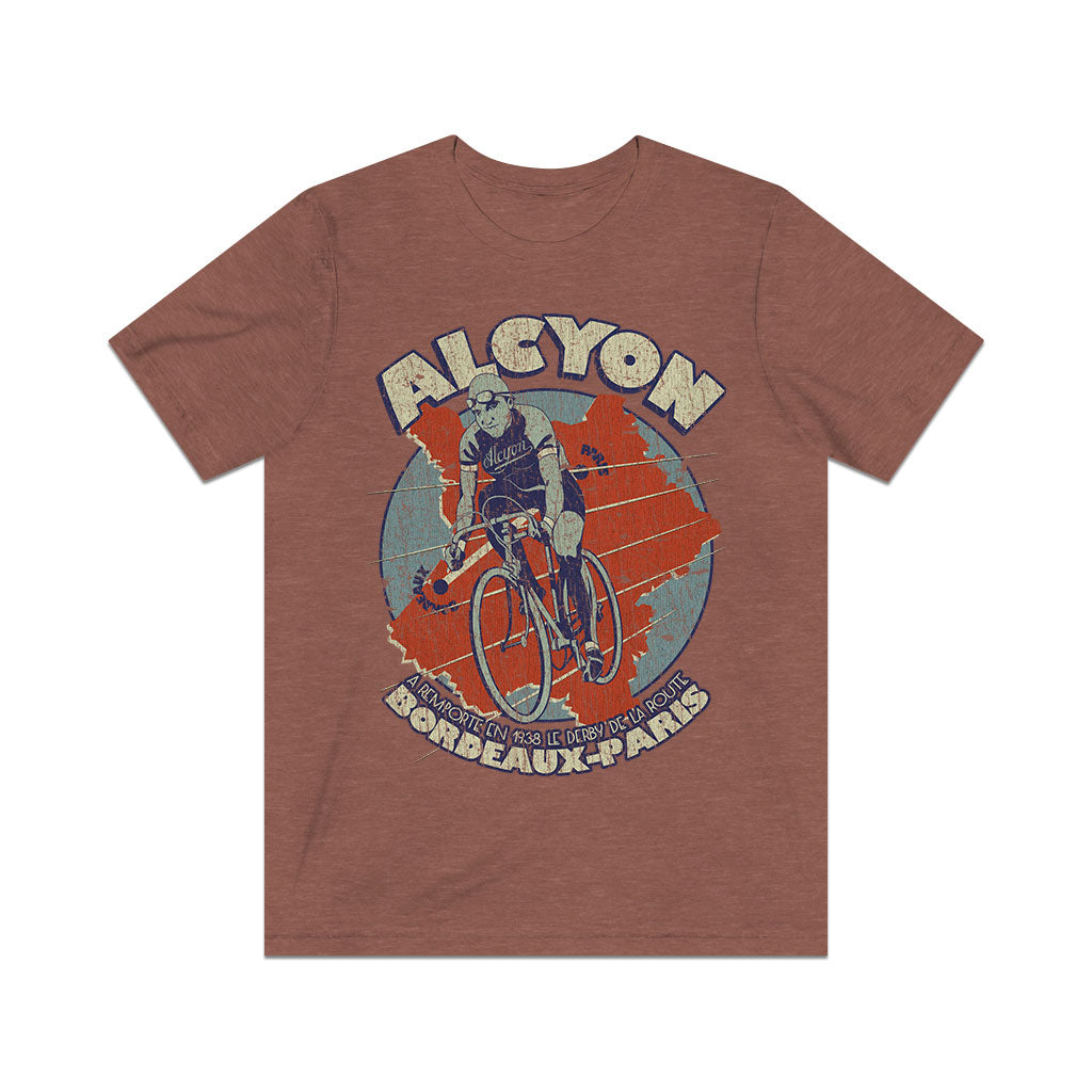 Alcyon Bordeaux-Paris Cycle Race 1938 Vintage Men's T-Shirt