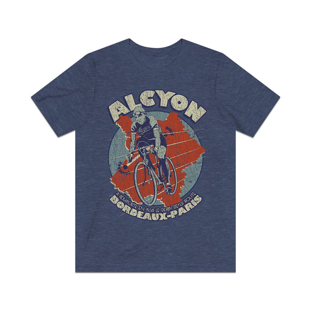 Alcyon Bordeaux-Paris Cycle Race 1938 Vintage Men's T-Shirt