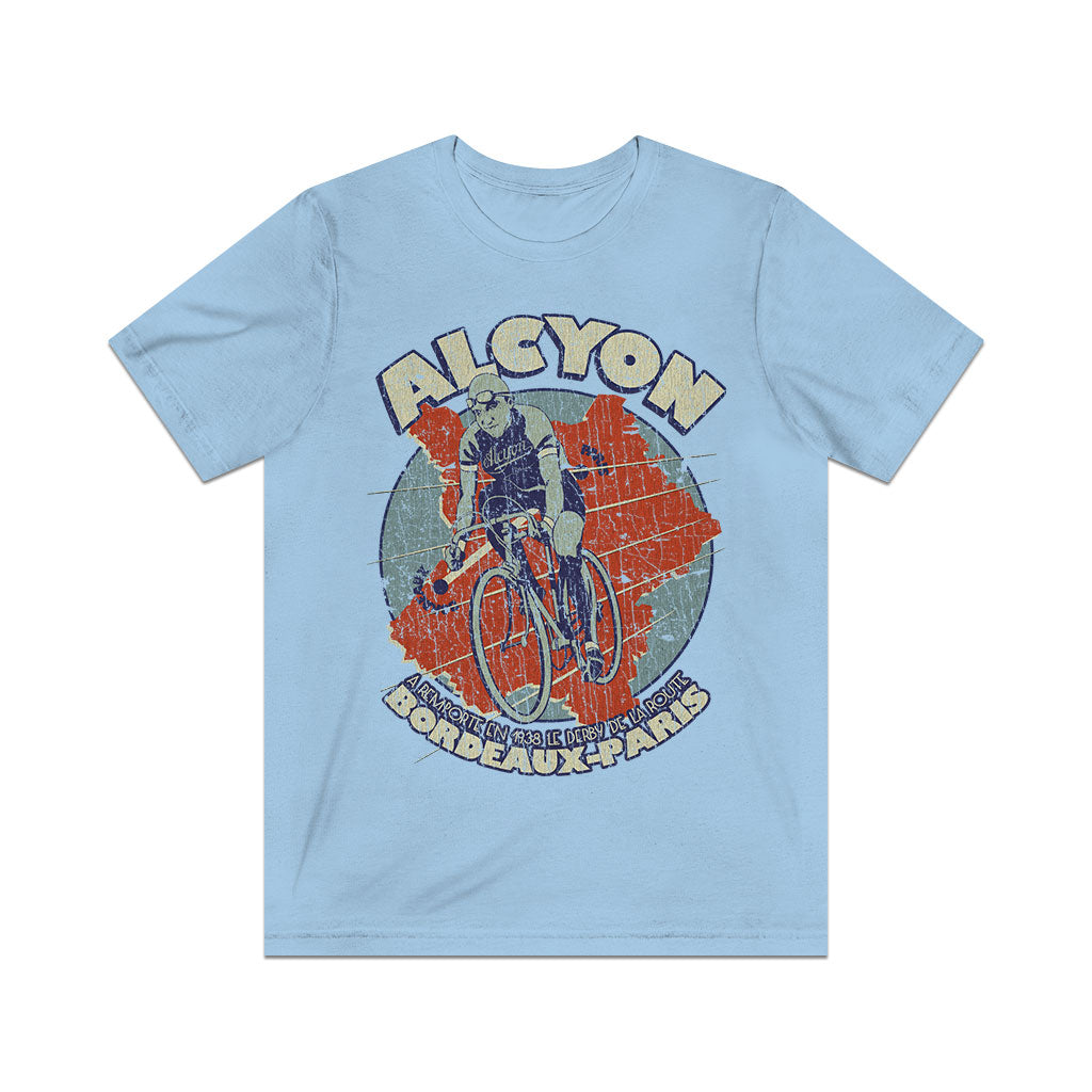 Alcyon Bordeaux-Paris Cycle Race 1938 Vintage Men's T-Shirt
