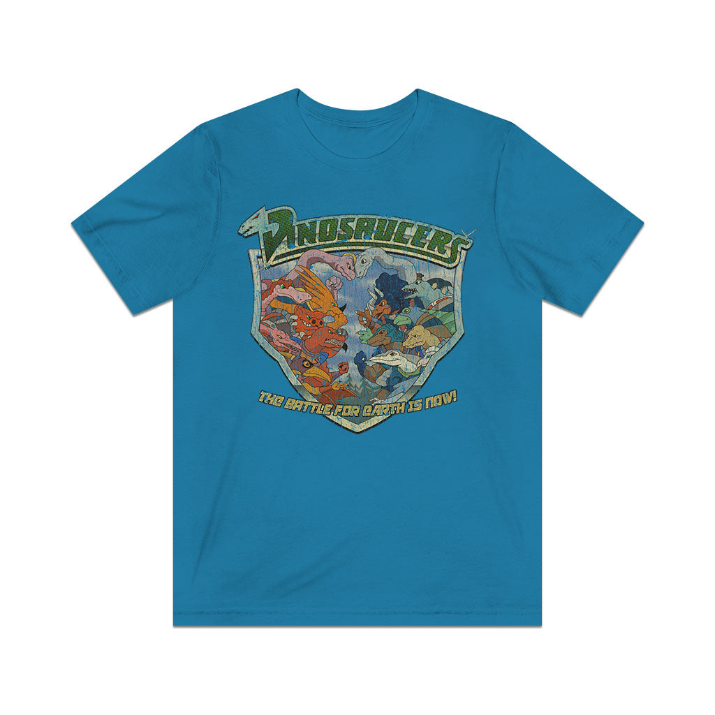 Dinosaucers Battle for Earth 1987 Vintage Men's T-Shirt