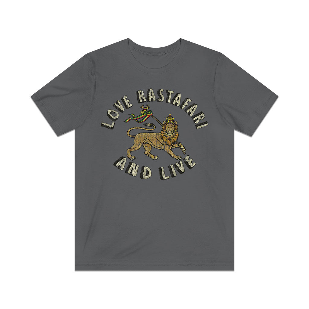 Love Rastafari And Live 1971 Vintage Men's T-Shirt