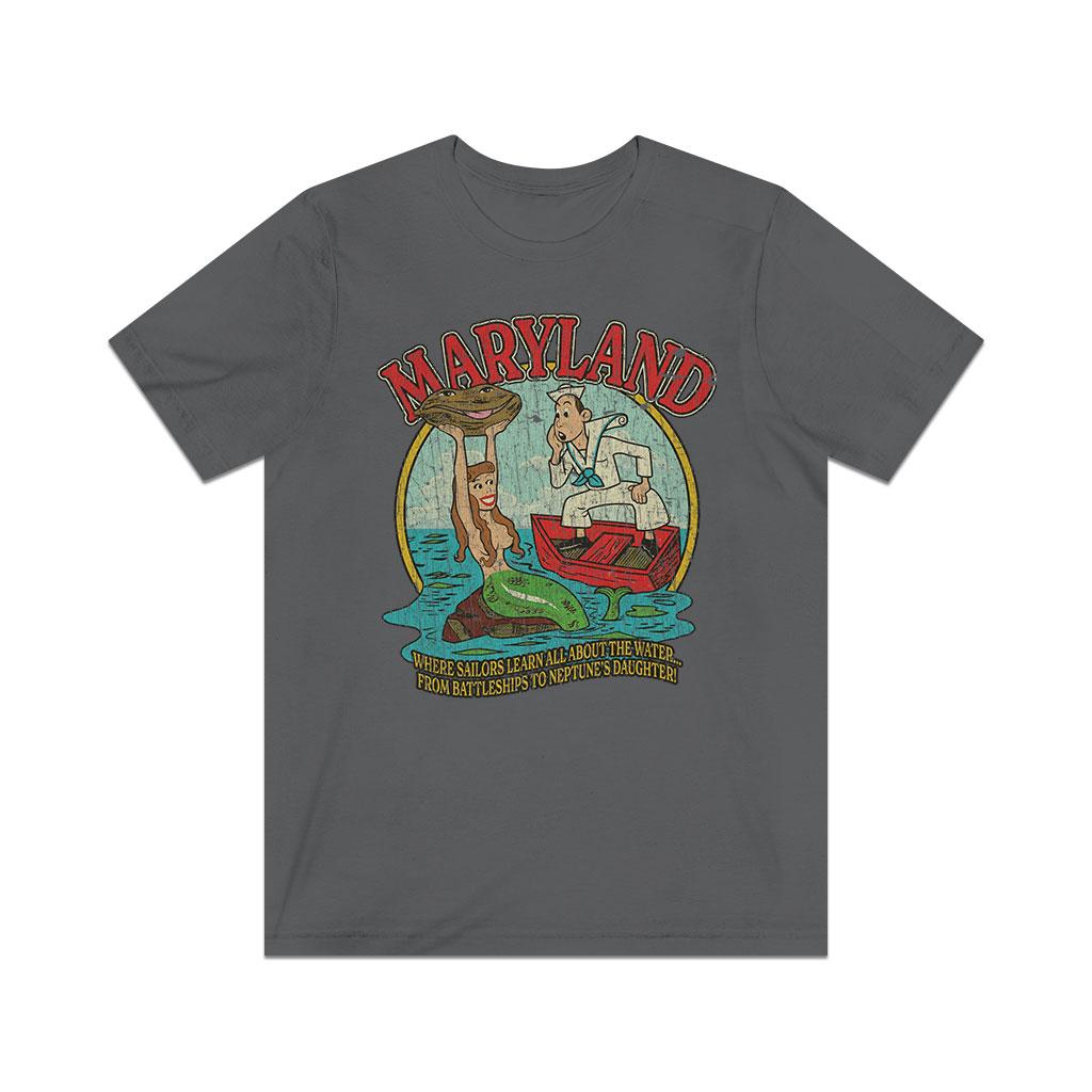Maryland - Where Sailors Learn All About The Water 1961 Vintage Men's T-Shirt