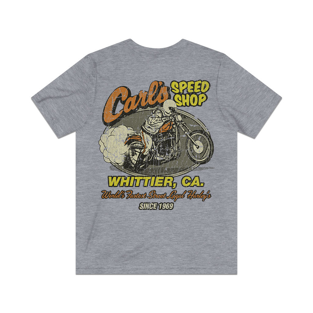Carl's Speed Shop Whittier 1969 F/B Vintage Men’s T-Shirt